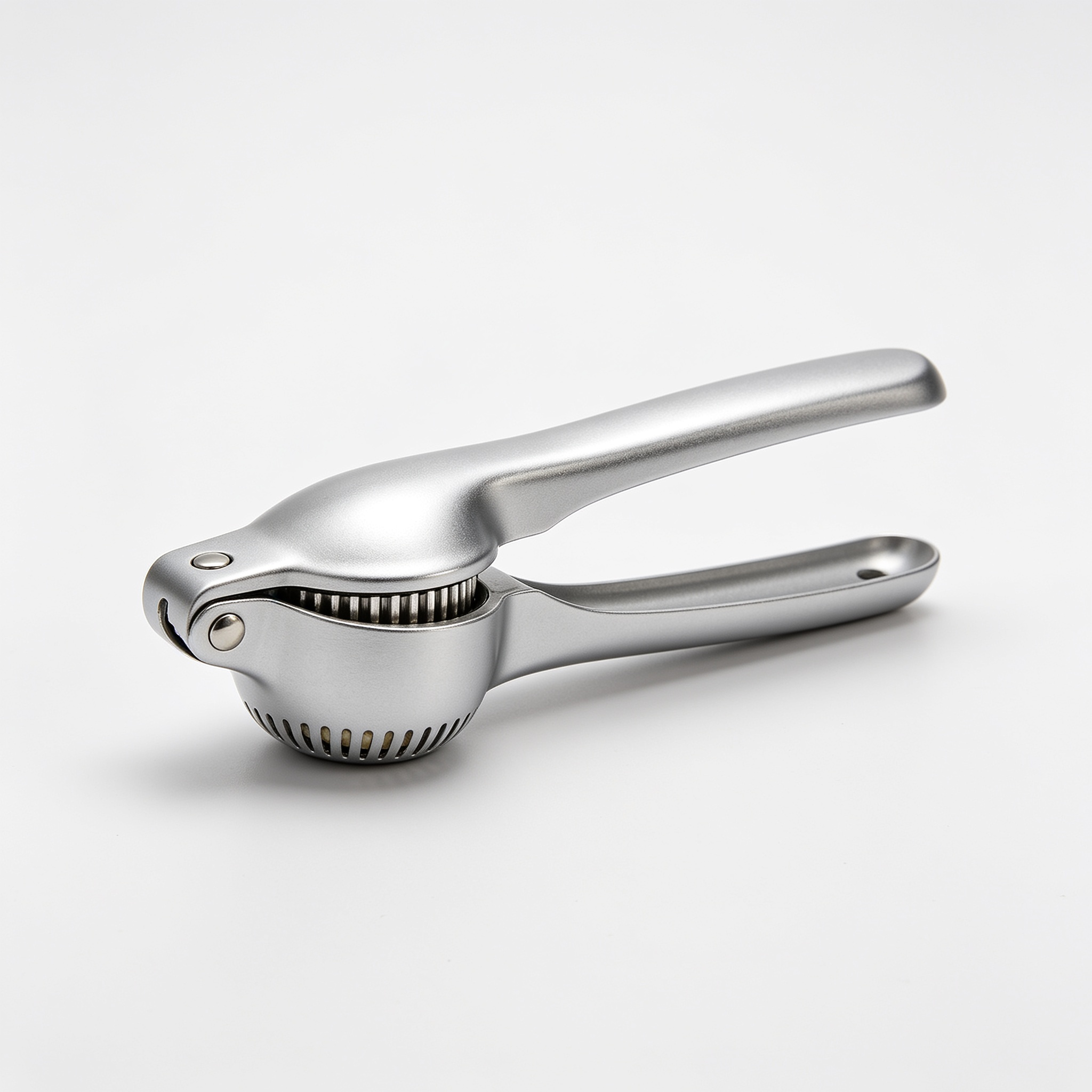 Codebolt Jsdoin Knoblauchpresse, Knoblauchschneider Garlic Press, Knoblauch Crusher Praktischer Küchenhelfer Spülmaschinenfest Robust, Zink, Silber