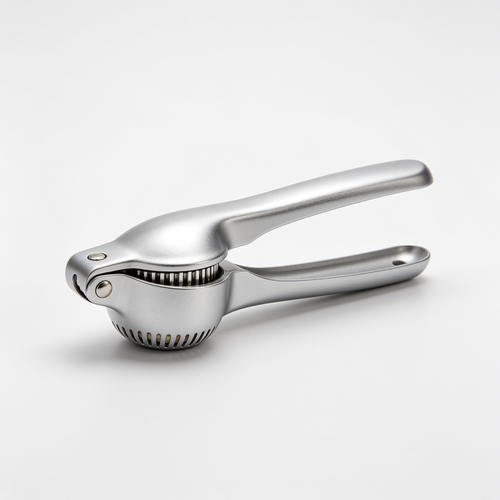 Codebolt Jsdoin Knoblauchpresse, Knoblauchschneider Garlic Press, Knoblauch Crusher Praktischer Küchenhelfer Spülmaschinenfest Robust, Zink, Silber